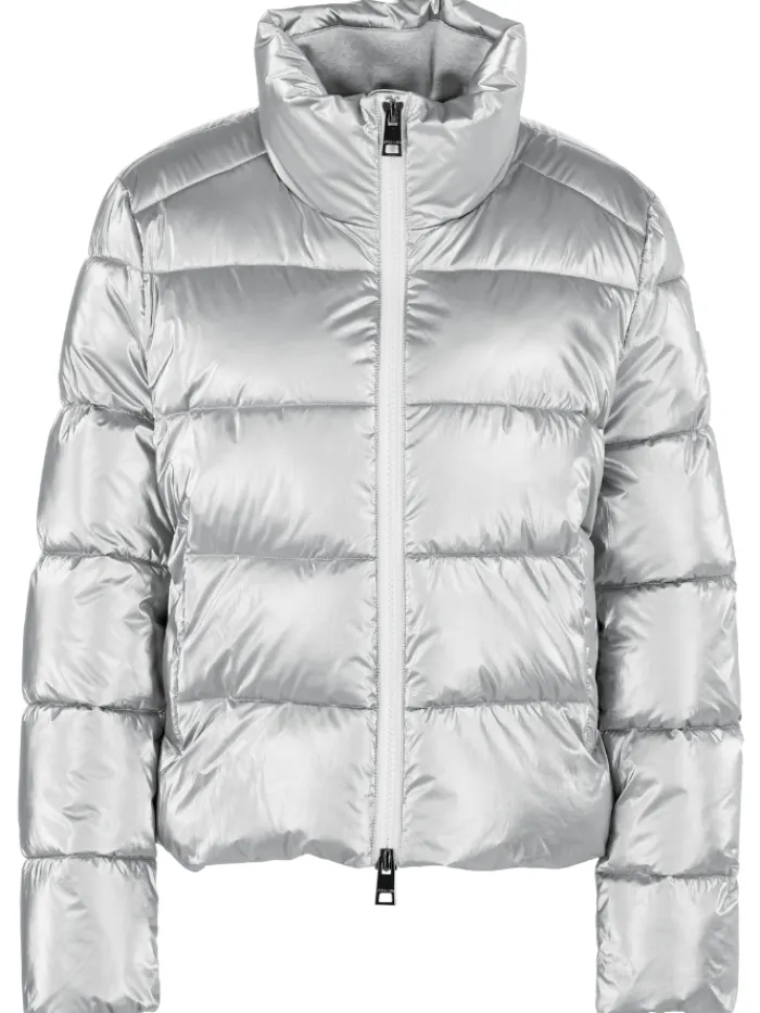 marc_cain_additions_quilt_0.webp Marc Cain Additions Coats And Jackets | Luxury Gifts^Quilted Short Coat In Silver XA 12.08 W82 Col 800