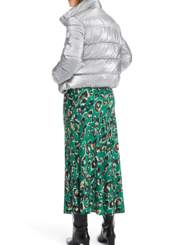 Marc Cain Additions Coats And Jackets | Luxury Gifts^Quilted Short Coat In Silver XA 12.08 W82 Col 800