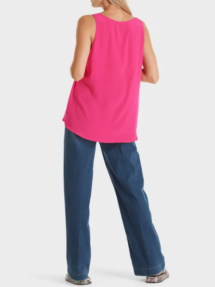 marc_cain_additions_sleev_4-1.webp Marc Cain Additions Tops | Gifts Under £100^Sleeveless Top In Pink WA 61.01 W76 COL 245