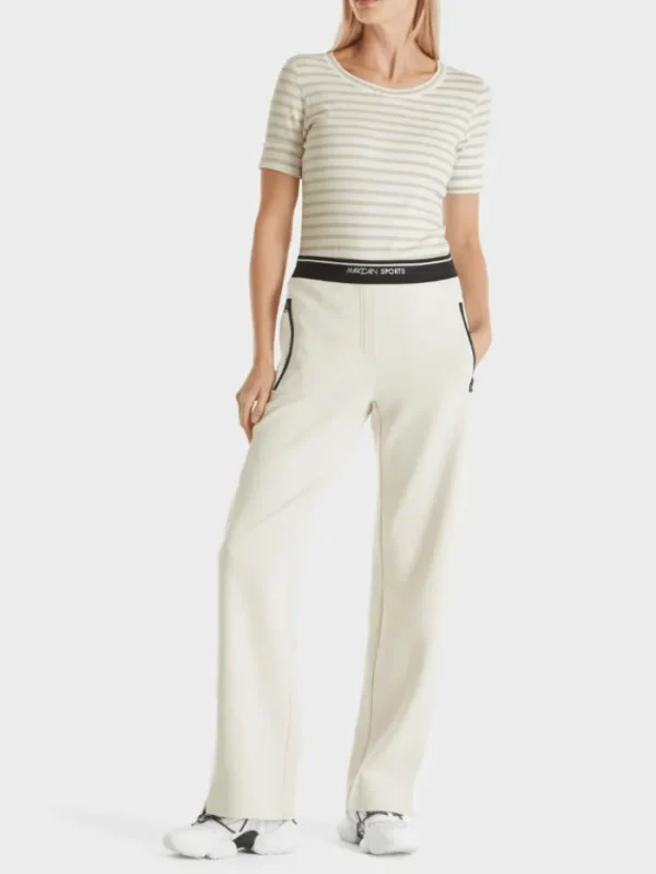 Marc Cain Additions Tops | T-Shirts^Striped T Shirt In Light Beige WA 48.09 J90 COL 18