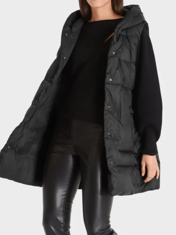 Marc Cain Additions Puffers And Gilets^T Black Padded Gilet TA 37.05 W04 COL 900