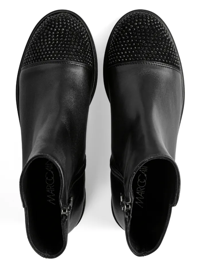 marc_cain_black_ankle_boo_0-1.webp Marc Cain Footwear | Footwear^Black Ankle Boots With Embellishments VB SB.14 L23 COL 900