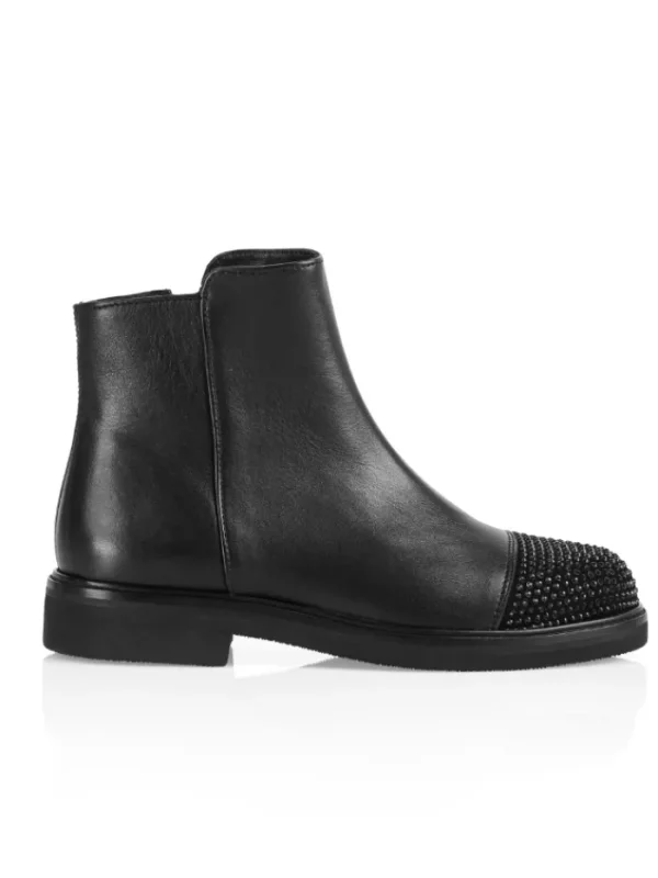 Marc Cain Footwear | Footwear^Black Ankle Boots With Embellishments VB SB.14 L23 COL 900