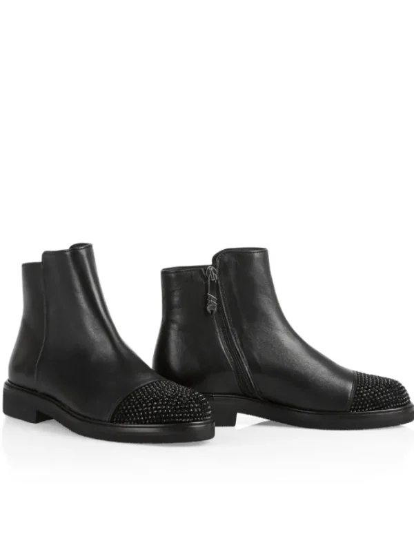 Marc Cain Footwear | Footwear^Black Ankle Boots With Embellishments VB SB.14 L23 COL 900