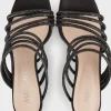 Marc Cain Party Wear | Footwear^Black Mules With Glitter Straps WB SG.08 Z08 COL 900