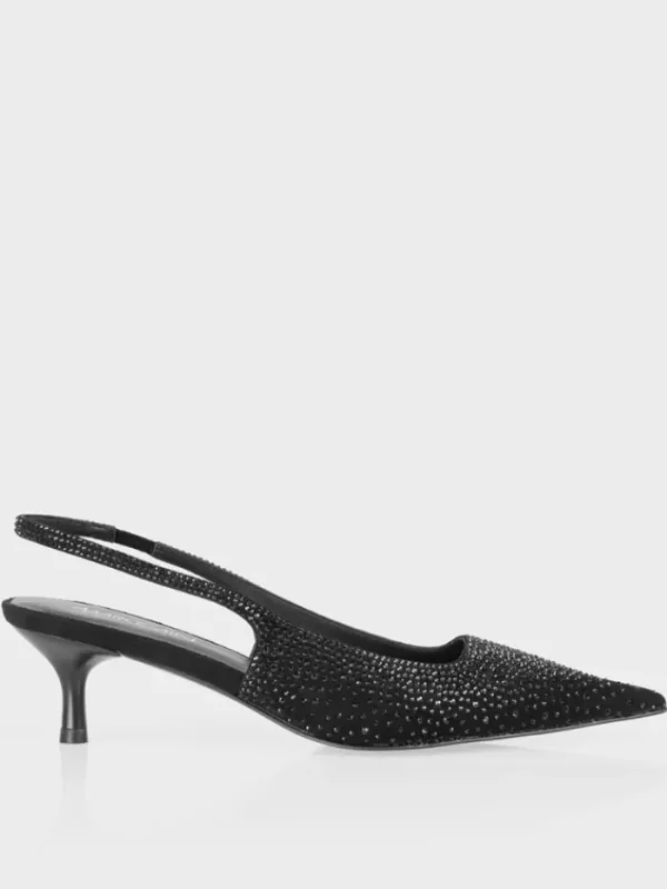 Marc Cain Party Wear | Footwear^Black Slingback Pumps With Crystals WB SD.06 L22 COL 900