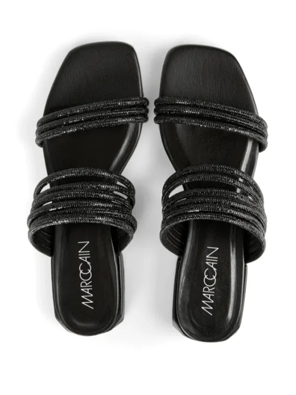 Marc Cain Footwear | Footwear^Black Sparkly Sandals UB SG.08 Z07 COL 900