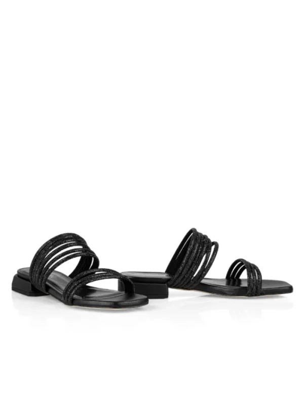 Marc Cain Footwear | Footwear^Black Sparkly Sandals UB SG.08 Z07 COL 900