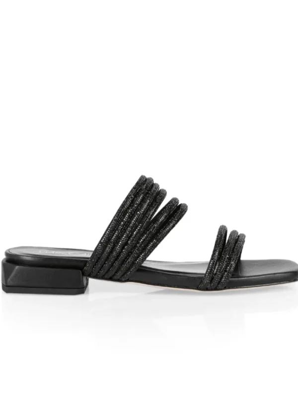 Marc Cain Footwear | Footwear^Black Sparkly Sandals UB SG.08 Z07 COL 900
