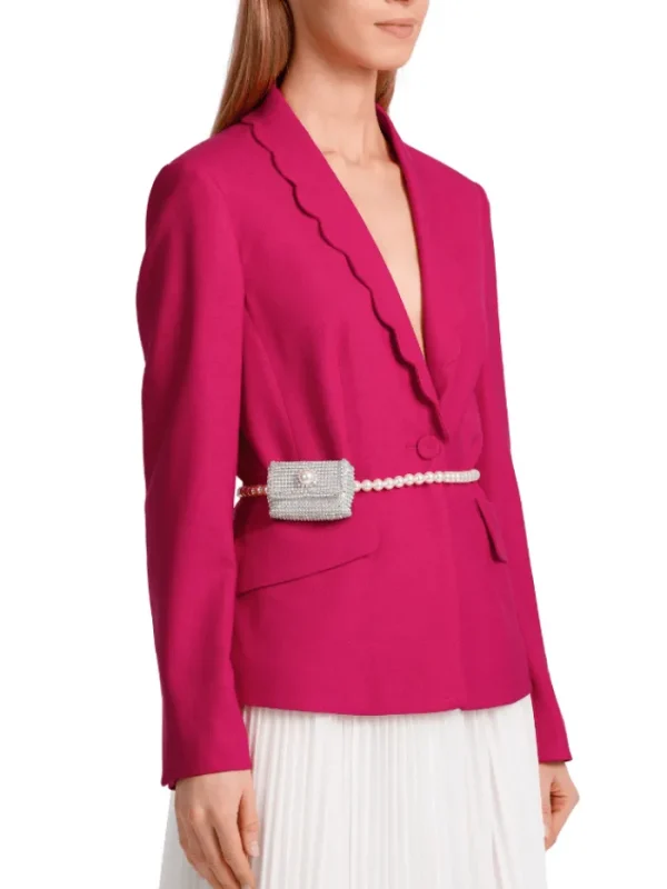 Marc Cain Collections Party Wear | Bags^Belt With Mini Bag In Silver And Diamantes WC G1