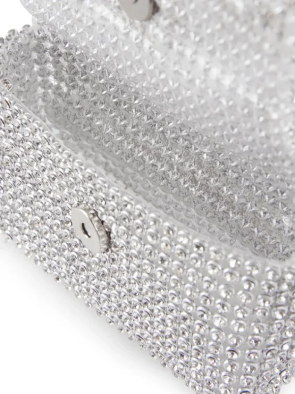 Marc Cain Collections Party Wear | Bags^Belt With Mini Bag In Silver And Diamantes WC G1