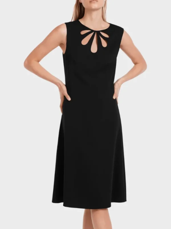 Marc Cain Collections Dresses | Party Wear^Black Tailored Dress With Cut Out VC 21.38 W16 C