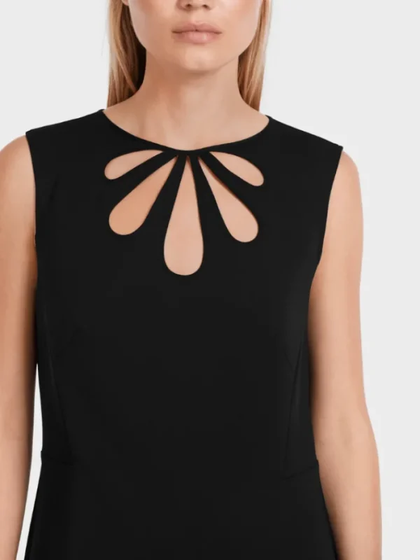 Marc Cain Collections Dresses | Party Wear^Black Tailored Dress With Cut Out VC 21.38 W16 C