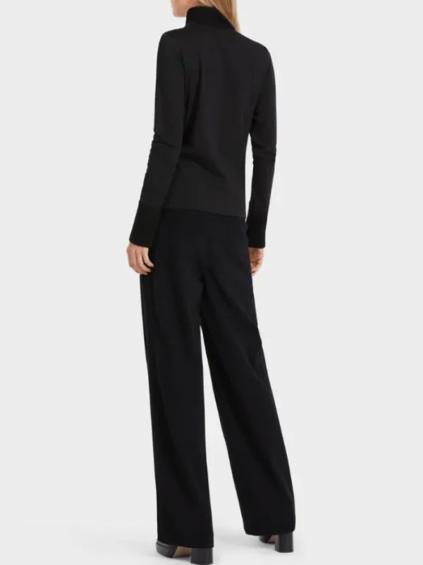 Marc Cain Collections Knitwear | Gifts Under £250^Black Turtleneck Polo Neck Top VC 48.25 J71 COL