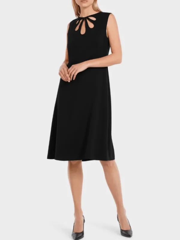 Marc Cain Collections Dresses | Party Wear^Black Tailored Dress With Cut Out VC 21.38 W16 C