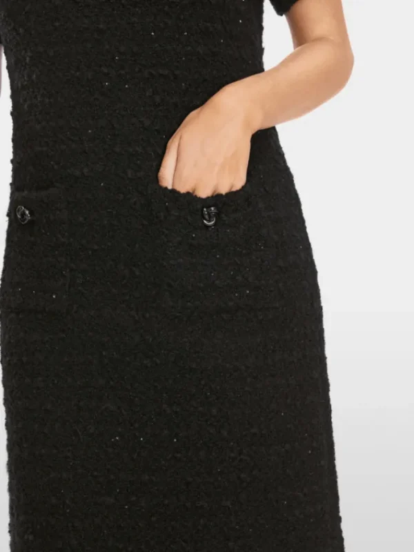 Marc Cain Collections Dresses | Luxury Gifts^Black Knitted Dress XC 21.45 M24 COL 900