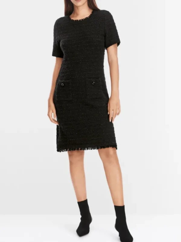 Marc Cain Collections Dresses | Luxury Gifts^Black Knitted Dress XC 21.45 M24 COL 900