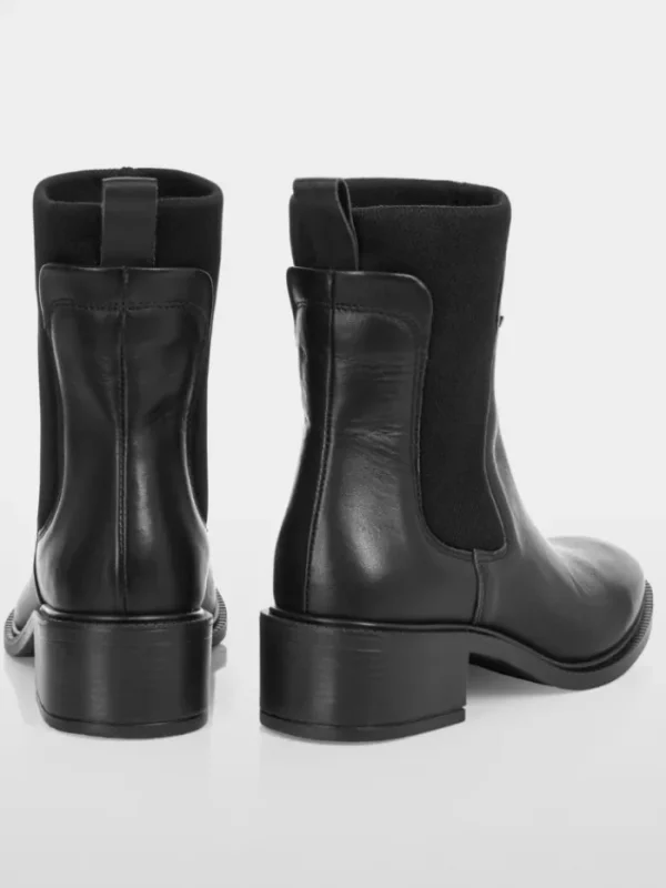 Marc Cain Collections Footwear | Footwear^Calfskin Slip On Ankle Boots In Black XC SB.09 L
