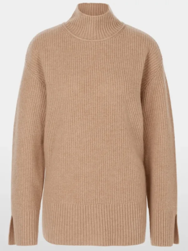 Marc Cain Collections Knitwear | Gifts Under £250^Cashmere Turtleneck Camel Jumper XC 41.51 M69 CO