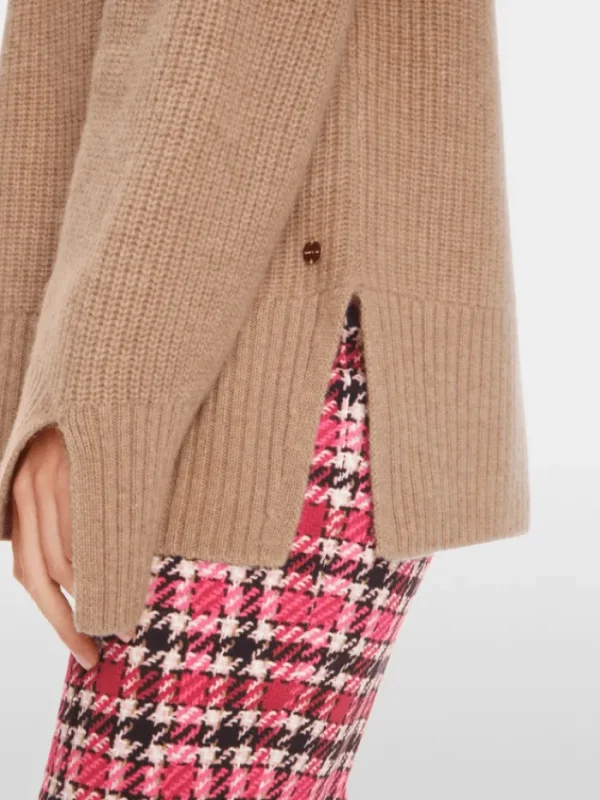Marc Cain Collections Knitwear | Gifts Under £250^Cashmere Turtleneck Camel Jumper XC 41.51 M69 CO