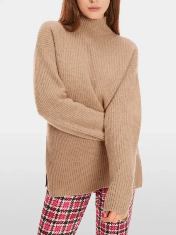 Marc Cain Collections Knitwear | Gifts Under £250^Cashmere Turtleneck Camel Jumper XC 41.51 M69 CO