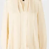 Marc Cain Collections Tops | Gifts Under £100^Cream Blouse With Scoop Neck VC 51.30 W60 COL 11