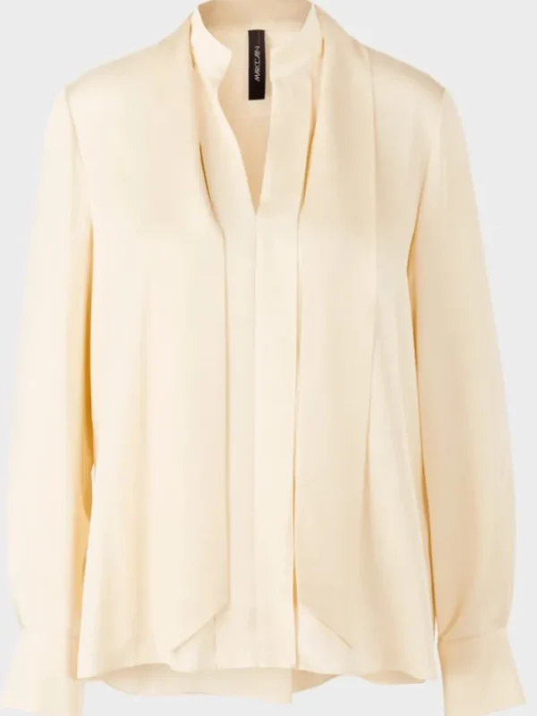 Marc Cain Collections Tops | Gifts Under £100^Cream Blouse With Scoop Neck VC 51.30 W60 COL 11