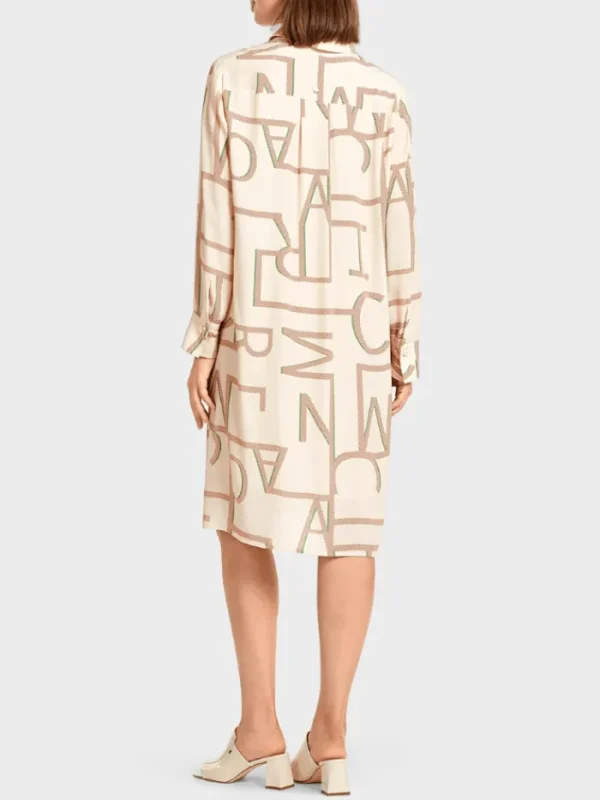Marc Cain Collections Dresses | Gifts Under £100^Cream Printed Shirt Dress UC 21.37 W38 COL 131