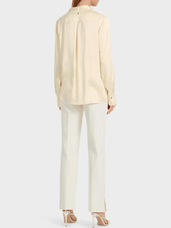 Marc Cain Collections Tops | Gifts Under £100^Cream Blouse With Scoop Neck VC 51.30 W60 COL 11