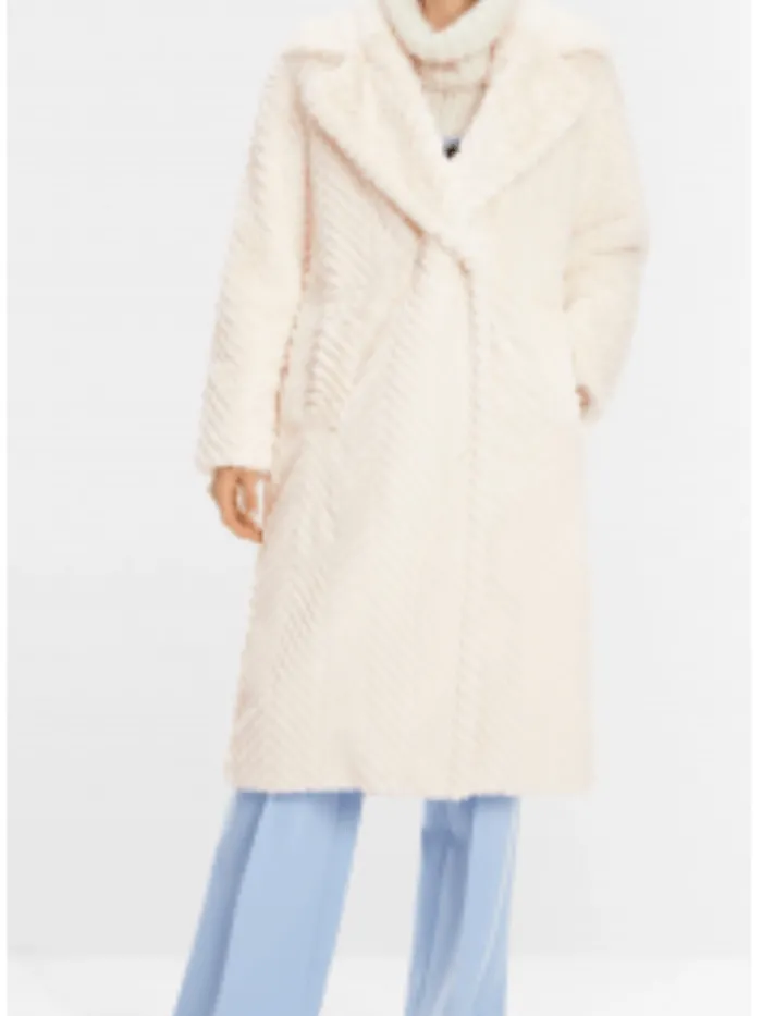 marc_cain_collections_dou_1.webp Marc Cain Collections Coats And Jackets | Party Wear^Double Breasted Coat In Light Beige XC 11.17 W95