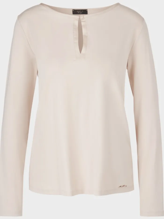 marc_cain_collections_ele_1.webp Marc Cain Collections Tops | Gifts Under £100^Elegant Long Sleeve Top In Soft Blossom VC 48.36