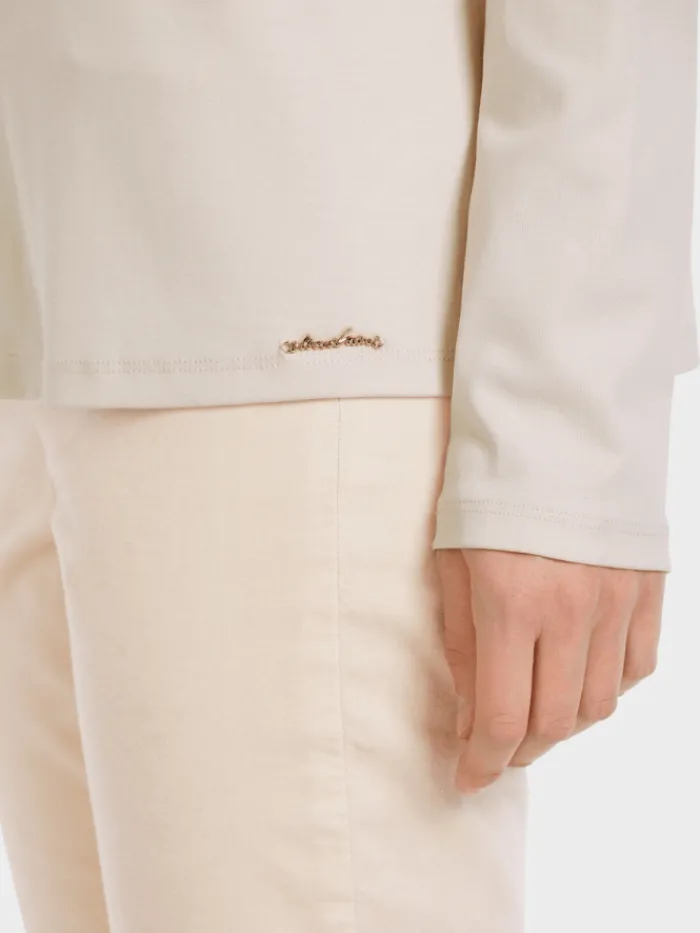 marc_cain_collections_ele_2.webp Marc Cain Collections Tops | Gifts Under £100^Elegant Long Sleeve Top In Soft Blossom VC 48.36