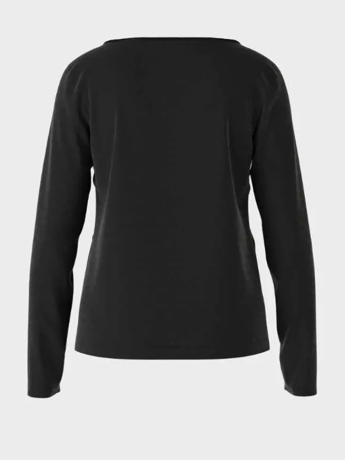 marc_cain_collections_ele_3-1.webp Marc Cain Collections Tops | Gifts Under £100^Elegant Long Sleeve Black Top VC 48.36 J14 COL 9