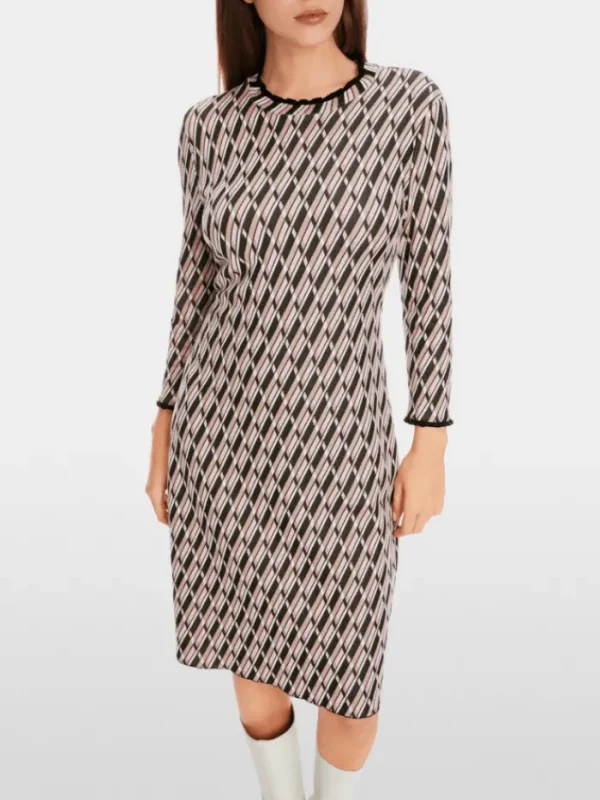 Marc Cain Collections Dresses | Gifts Under £250^Fine Knit Patterned Dress XC 21.44 M15 COL 213