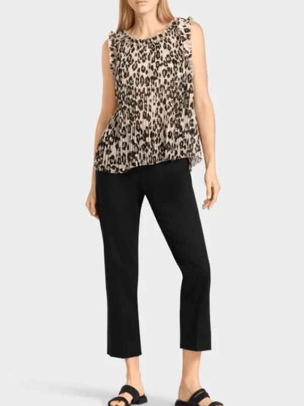 Marc Cain Collections Sweatshirts And T-Shirts | Tops^Leopard Print Top UC 61.13 W36 COL 900
