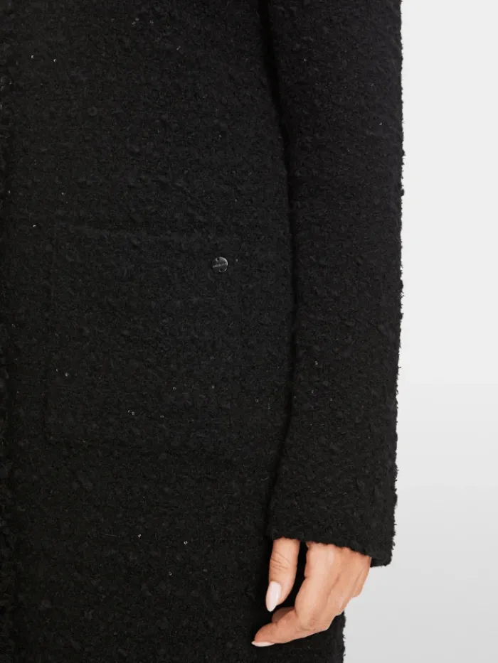 marc_cain_collections_lon_3.webp Marc Cain Collections Coats And Jackets | Luxury Gifts^Long Cardigan In Black XC 39.09 M24 Col 900
