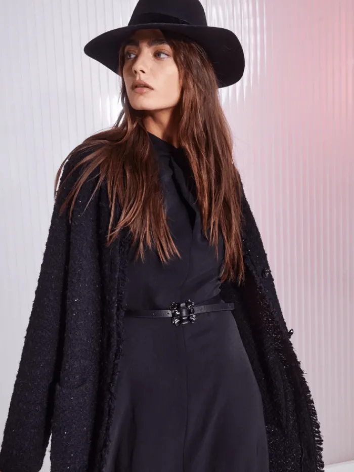 marc_cain_collections_lon_6.webp Marc Cain Collections Coats And Jackets | Luxury Gifts^Long Cardigan In Black XC 39.09 M24 Col 900