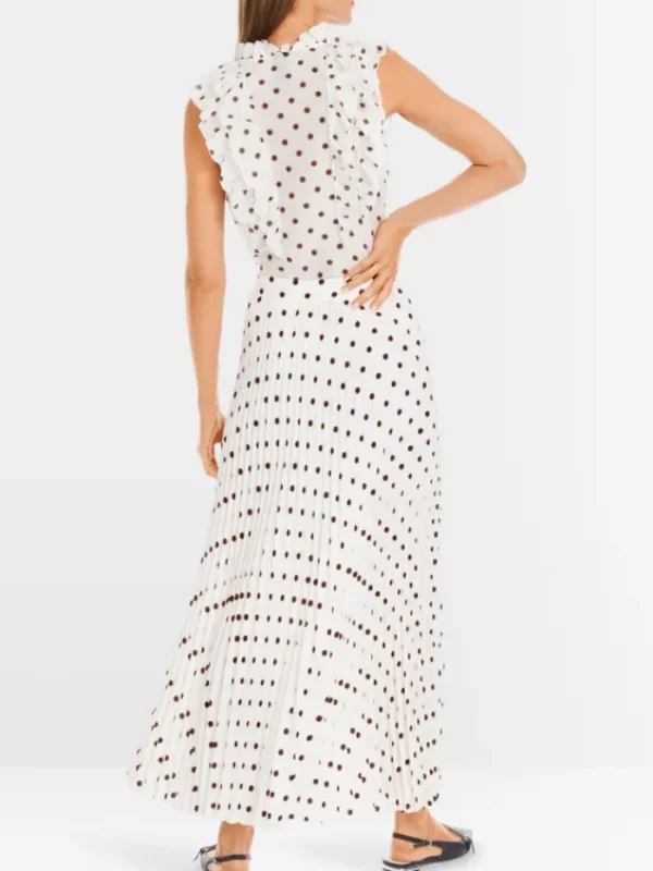 Marc Cain Collections Gifts Under £250^Maxi Pleated Skirt With Polka Dot Print YC 71.15