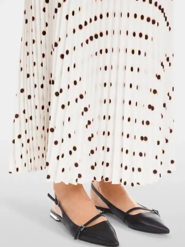 Marc Cain Collections Gifts Under £250^Maxi Pleated Skirt With Polka Dot Print YC 71.15