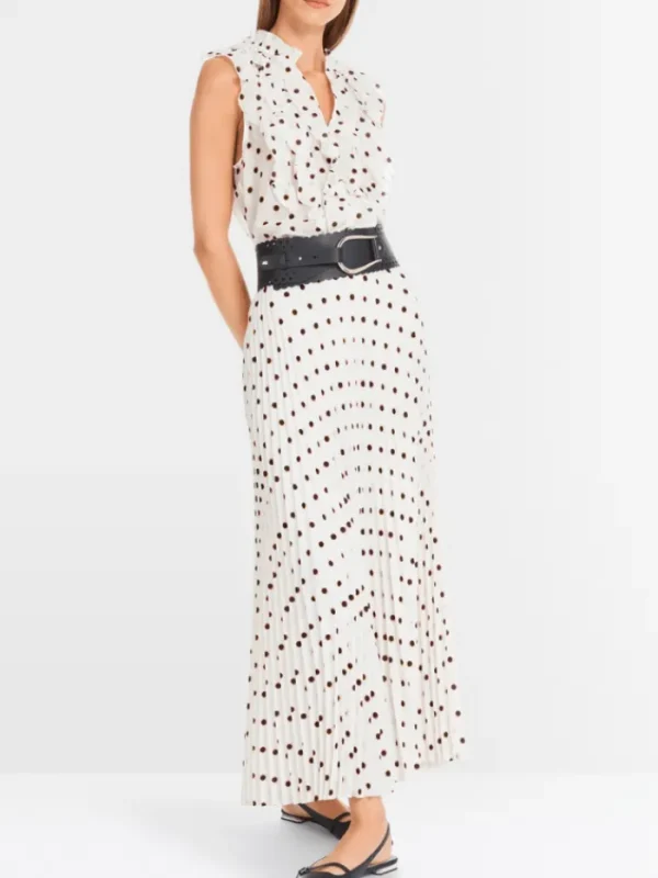 Marc Cain Collections Gifts Under £250^Maxi Pleated Skirt With Polka Dot Print YC 71.15