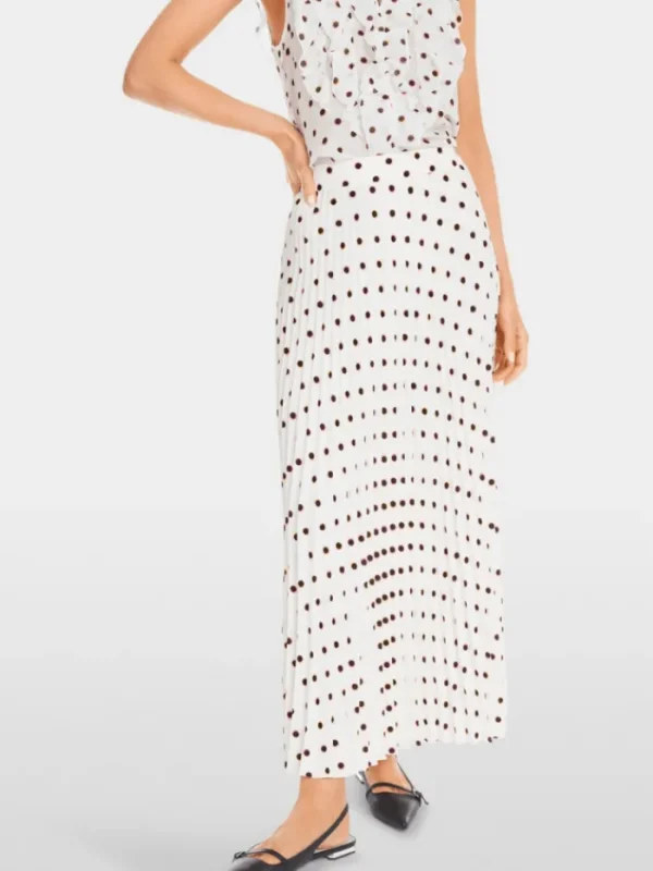 Marc Cain Collections Gifts Under £250^Maxi Pleated Skirt With Polka Dot Print YC 71.15