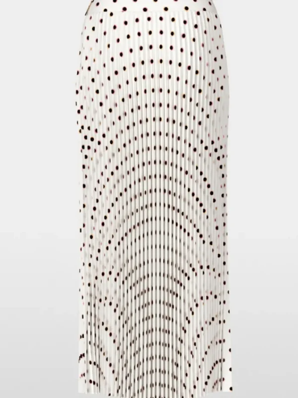 Marc Cain Collections Gifts Under £250^Maxi Pleated Skirt With Polka Dot Print YC 71.15