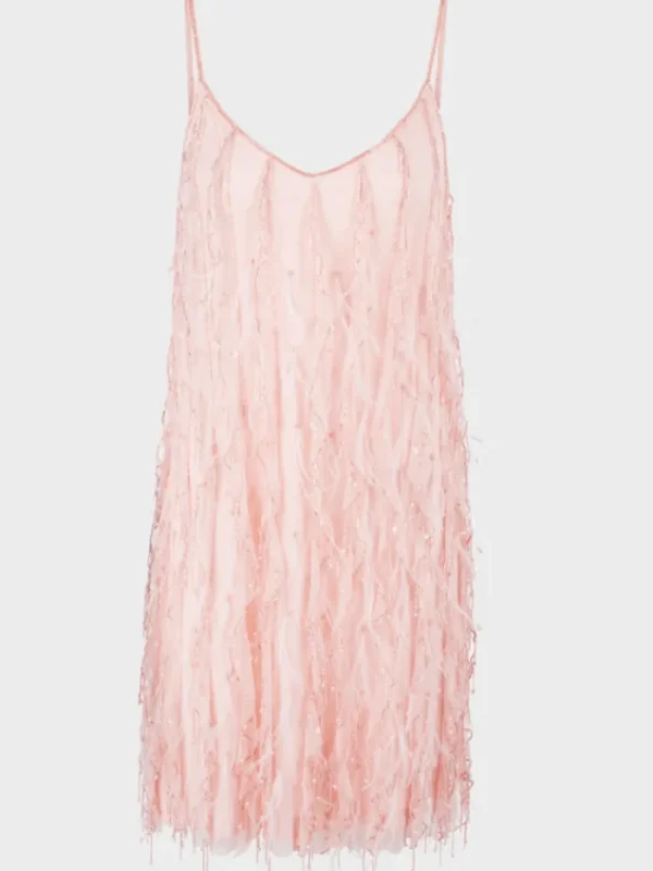 Marc Cain Collections Dresses | Party Wear^Mini Dress With Feather Appliqué WC 21.64 W87 Co