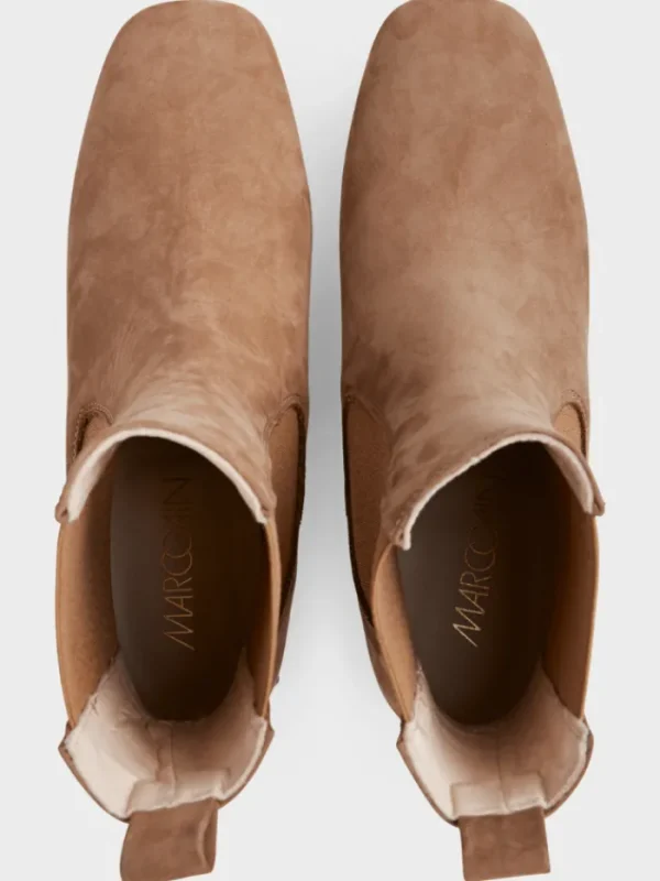 Marc Cain Collections Footwear | Footwear^Nubuck Ankle Boots In Bright Toffee XC SB.07 L18