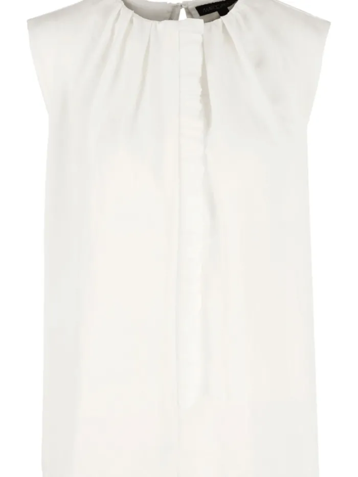 marc_cain_collections_off_0.webp Marc Cain Collections Tops | Gifts Under £100^Off White Top With Ruffle Detail WC 61.13 W39 CO