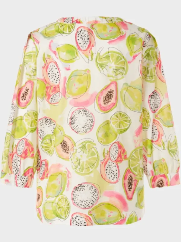 Marc Cain Collections Tops | Gifts Under £100^Pale Lemon Printed Blouse WC 51.26 W27 COL 420