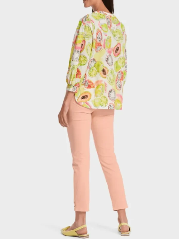 Marc Cain Collections Tops | Gifts Under £100^Pale Lemon Printed Blouse WC 51.26 W27 COL 420