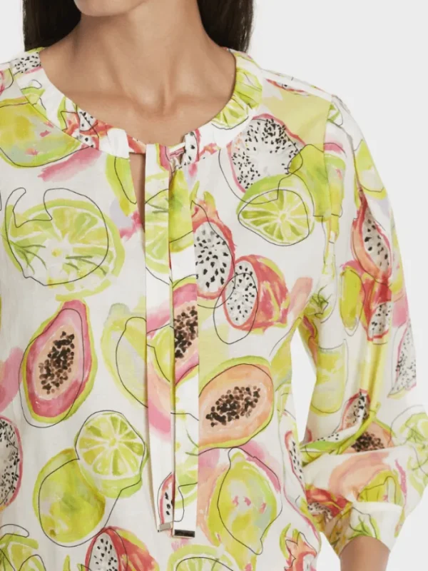 Marc Cain Collections Tops | Gifts Under £100^Pale Lemon Printed Blouse WC 51.26 W27 COL 420