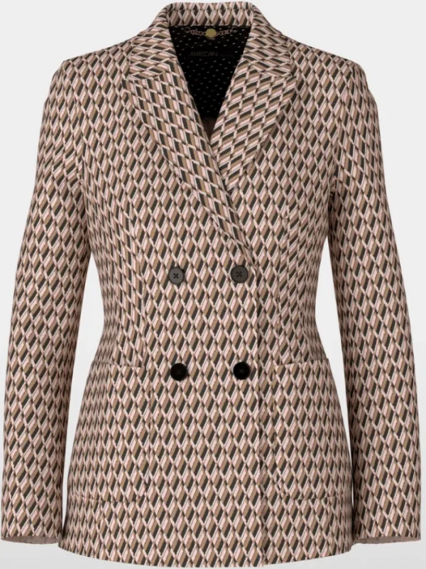 Marc Cain Collections Coats And Jackets | Gifts Under £250^Patterned Knit Double Breasted Blazer XC 34.27 J