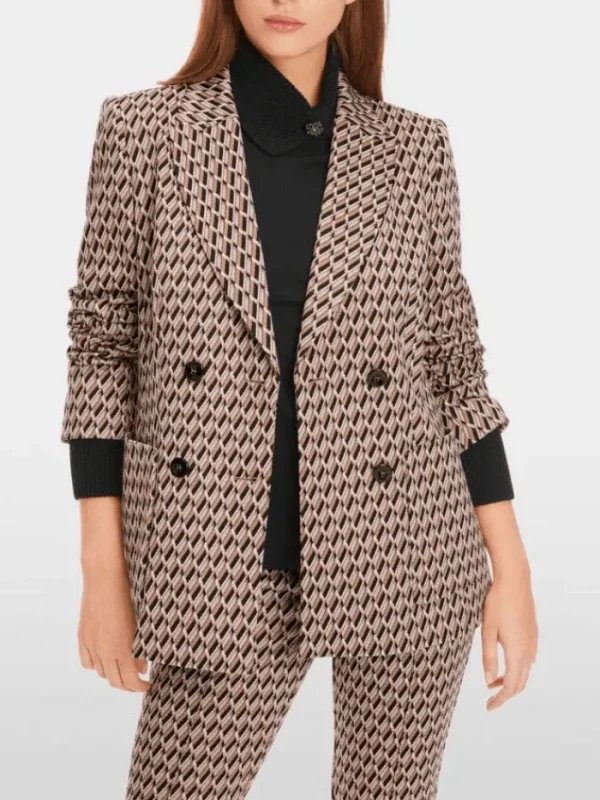 Marc Cain Collections Coats And Jackets | Gifts Under £250^Patterned Knit Double Breasted Blazer XC 34.27 J